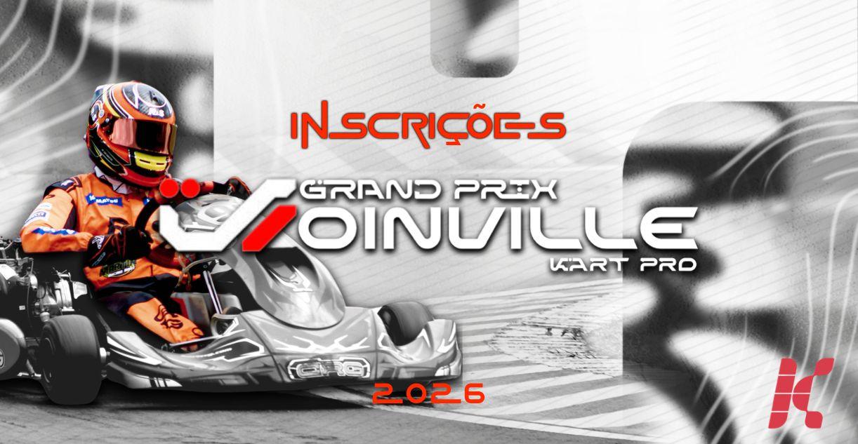 Banner do evento GRAND PRIX JOINVILLE DE KART PRO - OPEN 50º Campeonato Catarinense de Kart