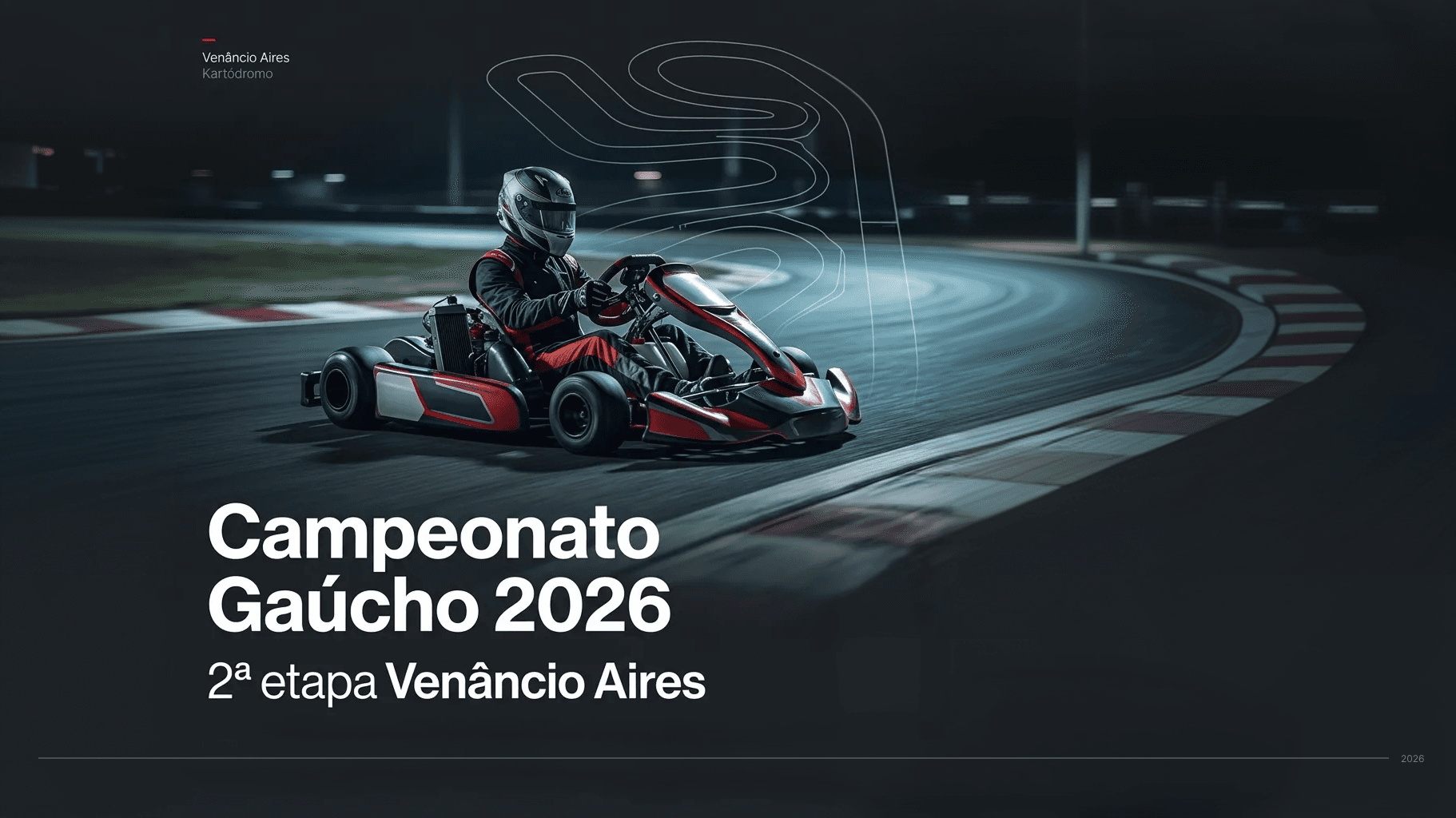 Banner do evento ETAPA 2 - Venâncio Aires - Campeonato Gaúcho de Kart (2026)